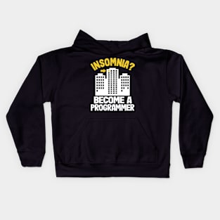 Funny Insomnia Programmer Software Developer Coder Kids Hoodie